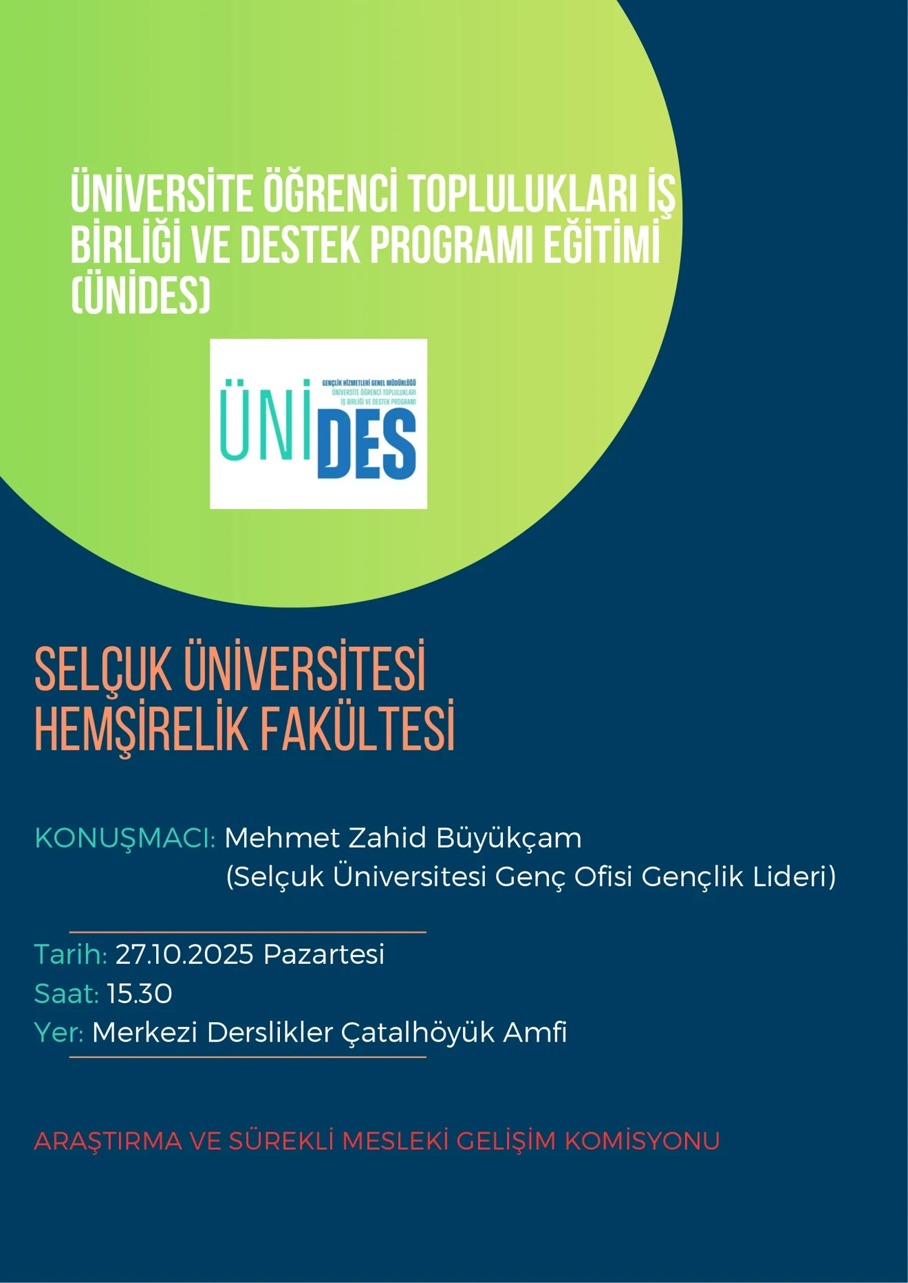 University Student Societies Cooperation and Support Program Training (UNIDES)